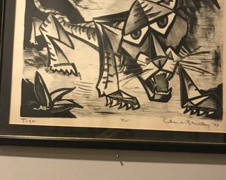 Signed and numbered Claude Bentley (1947)