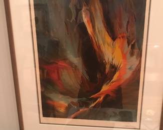 One of Four Leonardo Nierman Signed and Numbered Lithographs.