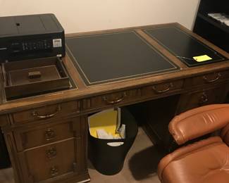 Vintage Leather Top Sligh Desk.