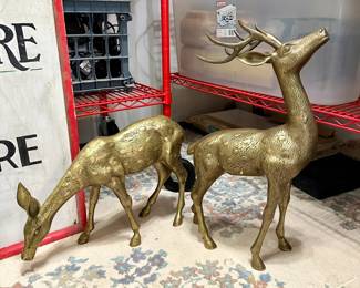 Large Vintage MCM Deer
