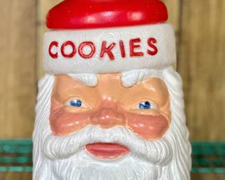 Santa Blow Mold Cookie Jar
