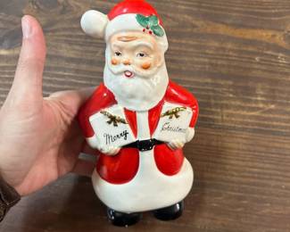 Vintage Christmas Santa Wall Pocket