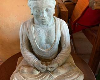 Item #85 Stone carved buddha, 12", $100