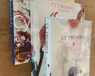 Item #106 Lot of 3 volumes: 'Cy Twombly', Leeman, 'Cy Twombly' Schmidt, and 'Cy Twombly' Storsve and Verlag, $50 