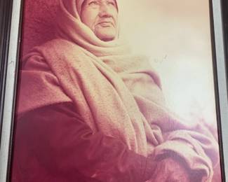 Item #95 Framed 24" x 20" photograph 'Uncle Tom", signed Barbara Lee, $50