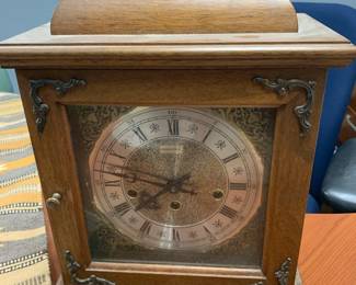 Item #100  Hamilton Lancaster mantle clock, $40