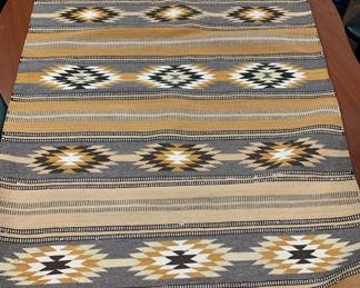 Item # 20 Nice vintage Crystal Navajo weaving, 31" x 46", minor edge damage, $350