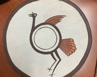 Item # 26 Gary Pincus (NM 20th C) 'Turkey' painted leather, 12", 1978, $45