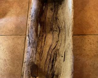 Item #82 Very large primitive wooden trough, 45" x 16 1/2", $200