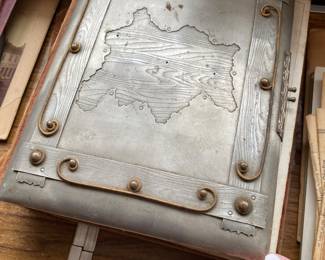 Antique photo album with cabinet cards as-is