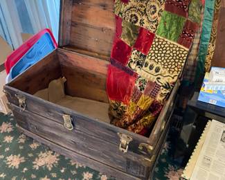 Old Trunk and Quilt