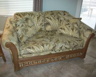 Kanes Furniture "Tropic Natural" Loveseat.