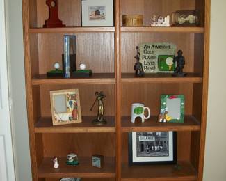 Double Bookcase & Decor Items