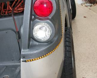 Passenger side rear bumper