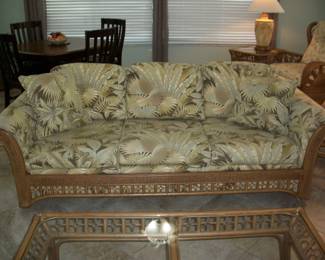Kanes Furniture "Tropic Natural" Sofa .