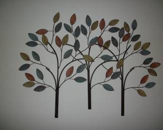 Metal Trees Wall Art