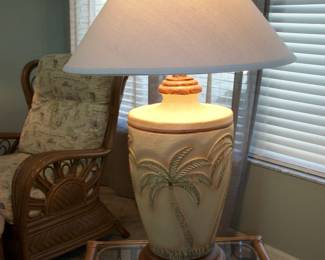 Close up of Palm Tree Lamp