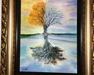 Original Framed art by David Najar