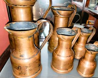 Copper pitcher set