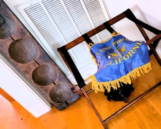 Large solid wood bowl, home decor items