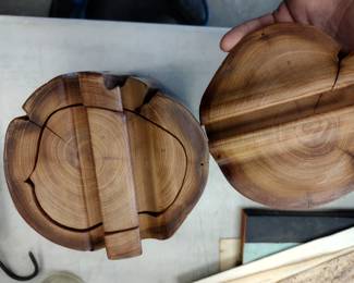 Puzzle box out of a cedar 