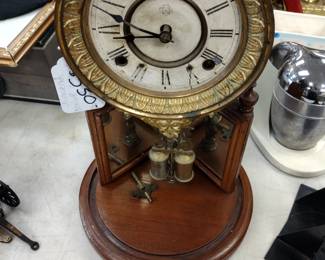 19th century Ansonia Crystal Palace Clock no dome.