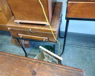 Set of three vintage wood boxes made in the tables. Awesome pieces