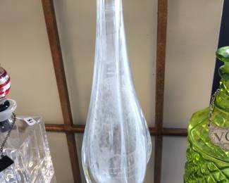 .Daum France Art Glass Vase. Signed.