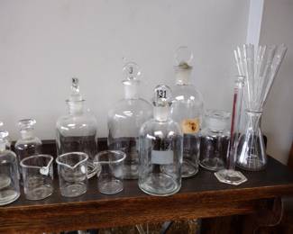 Pyrex apothecary bottles vintage authentic