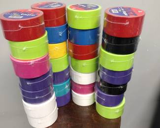 Box lot. Different colored duct tape. crafts