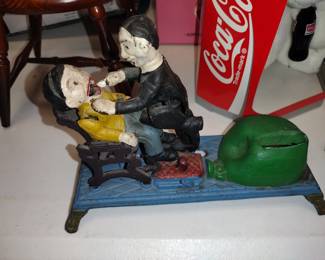 Vintage cast iron bank.