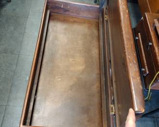 Set of three vintage wood boxes made in the tables. Awesome pieces