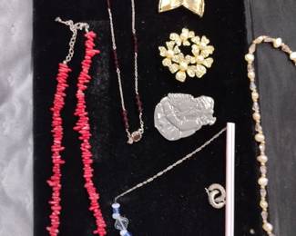 Necklaces and brooches