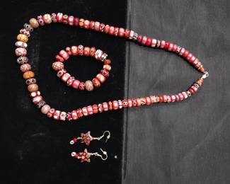 Necklaces and earrings