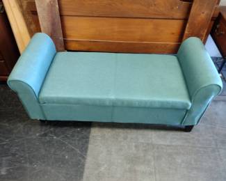 Cute teal ottoman