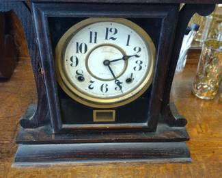 Vintage man o'clock. With key