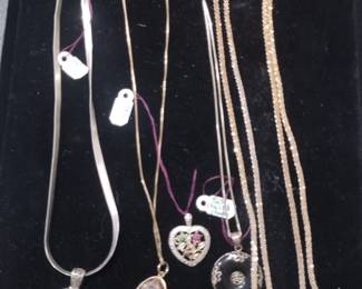 Sterling necklaces and pendants