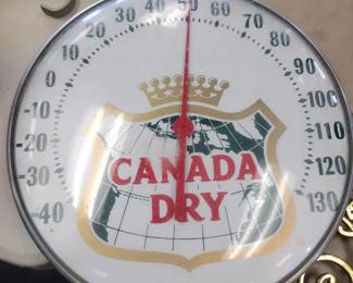 Vintage Canada dry thermometer
