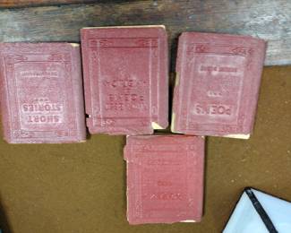 Vintage little red poem books