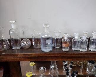 Pyrex apothecary bottles vintage authentic