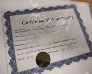 Brian Collier limited. edition prints and book. signed very low numbers.