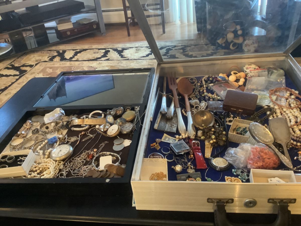 Mens watches , some silver , coins