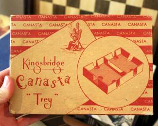 Vintage canasta trey game 