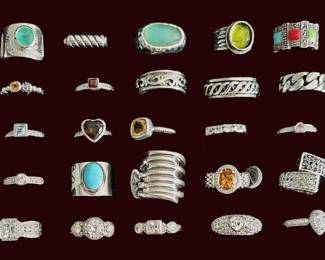 Sterling silver rings. We have lots more to choose from!