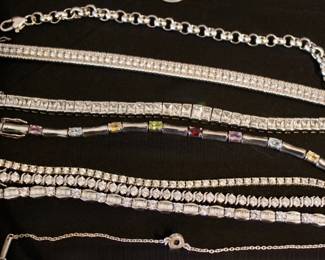Lots of Silver Jewelry and some vintage Costume Jewelry. We have necklaces, rings, earrings, bracelets.