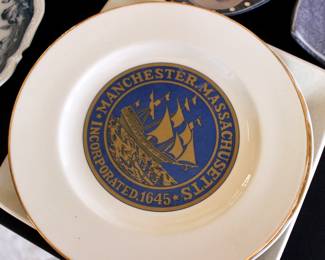 Manchester Massachusetts decorative plate
