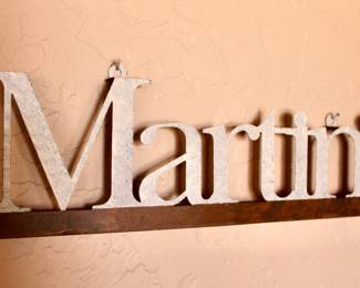 Martini hanging wall decor