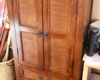 Wood cabinet with drawers