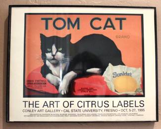 Tom Cat; The Art of Citrus Labels artwork