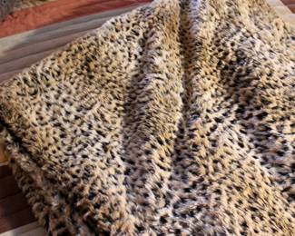 Cheetah print blanket